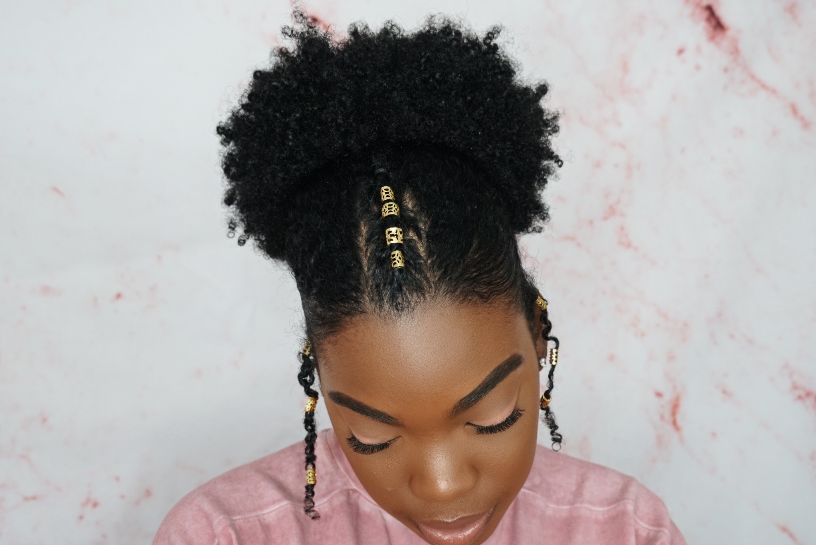 Hig puff natural hairstyle without gel part 2 #naturalhairtiktok #fory... |  TikTok